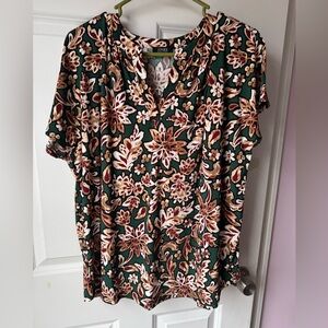 Jones New York Multicolor Floral Blouse